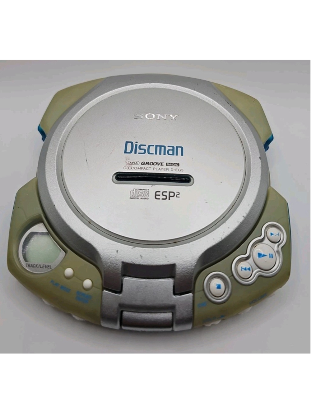 Sony Discman D-EG5 Portable CD Compact Player ESP² 1-bit DAC AVLS Groove Tested